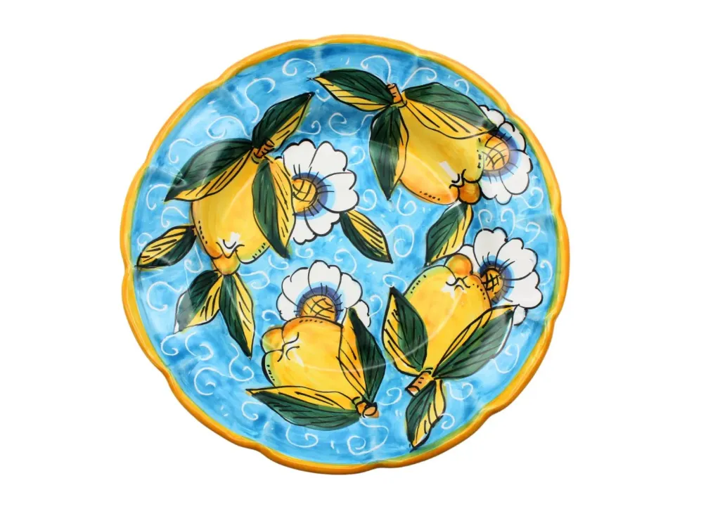 Piatto fondo limoni riccio