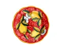 Piatto frutta limoni riccio
