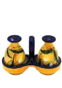 Set sale e pepe con cesto limoni riccio