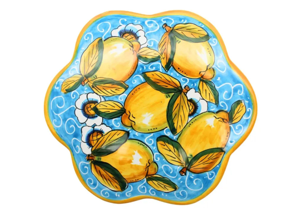 Flower Shape Trivet with "curly lemons"