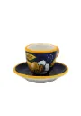 Tazzina caffè con piattino limoni
