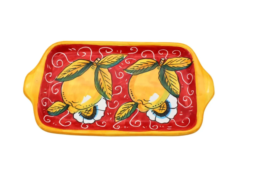 Tray with "curly lemons"