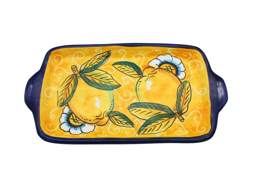 Tray with "curly lemons"