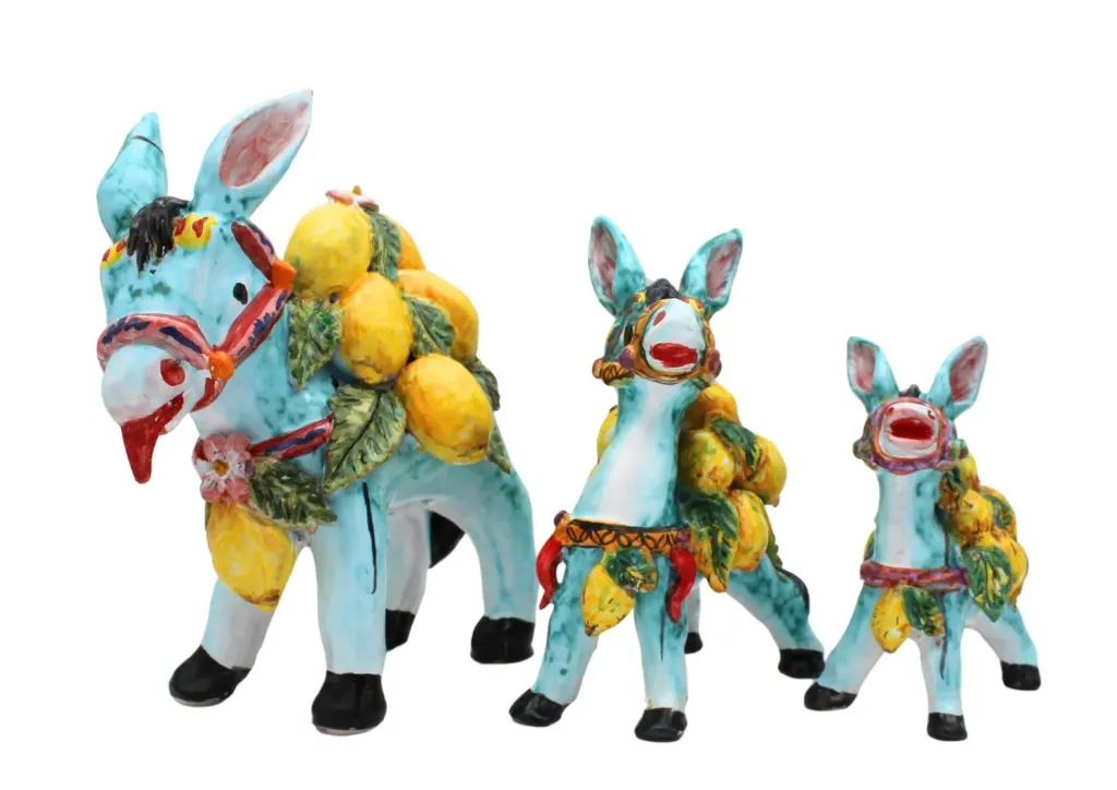 Set of 3 Donkey with lemons