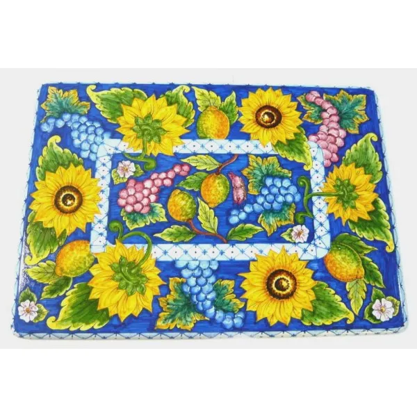Tavolo caffè rettangolare girasoli (40 cm x 60 cm / 15,75 inches x 23,60 inches)