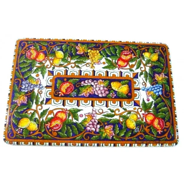 Rectangular Coffee Table mixed fruits (40 cm x 60 cm / 15,75 inches x 23,60 inches)