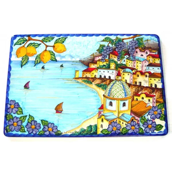 Tavolo caffè rettangolare frutta positano (40 cm x 60 cm / 15,75 inches x 23,60 inches)