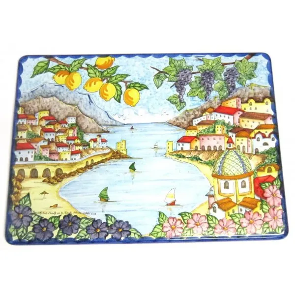 Tavolo caffè rettangolare frutta positano (40 cm x 60 cm / 15,75 inches x 23,60 inches)