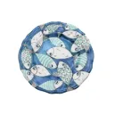 Piatto piano pesci in turchese