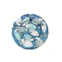 Salad plate with fish in turquoise