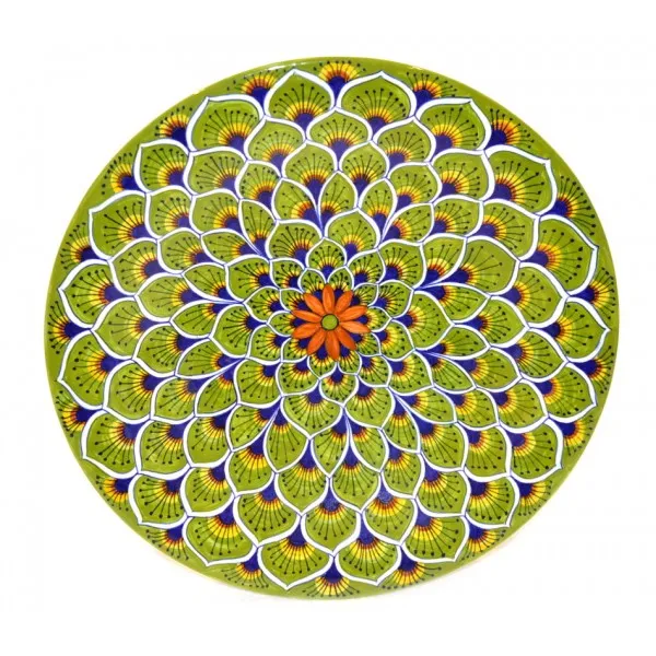 Piatto pavone (Verde)