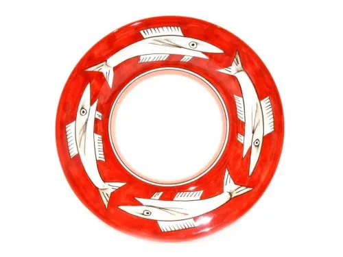 Dinner plate with anchovies