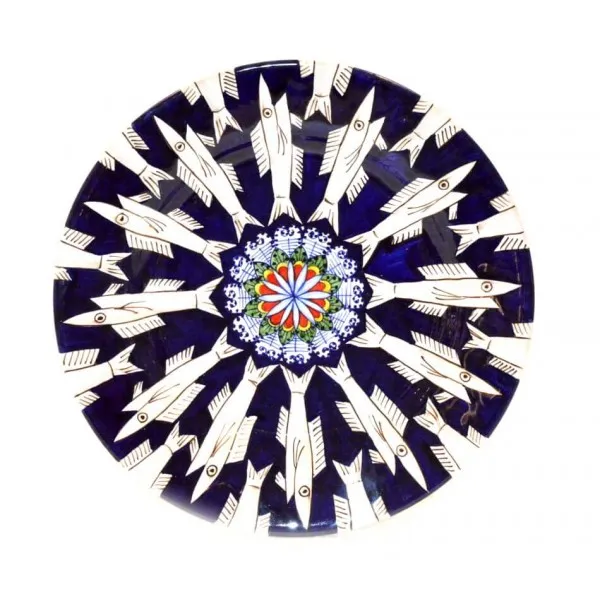 Piatto piano alici pieno blu
