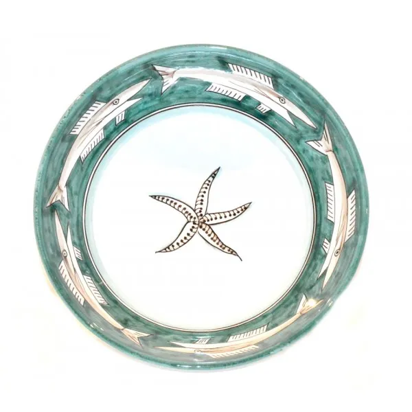Serving Bowl Anchovies (D 25 cm / 9.84 in, Verde)