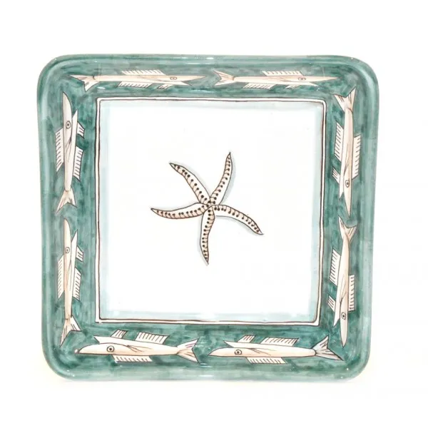 Square Bowl Anchovies (Verde)