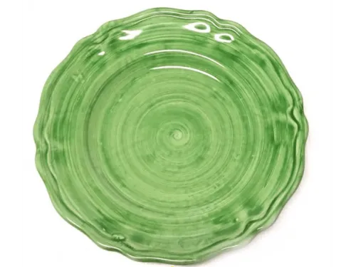 Piatto frutta monocolore (Verde)