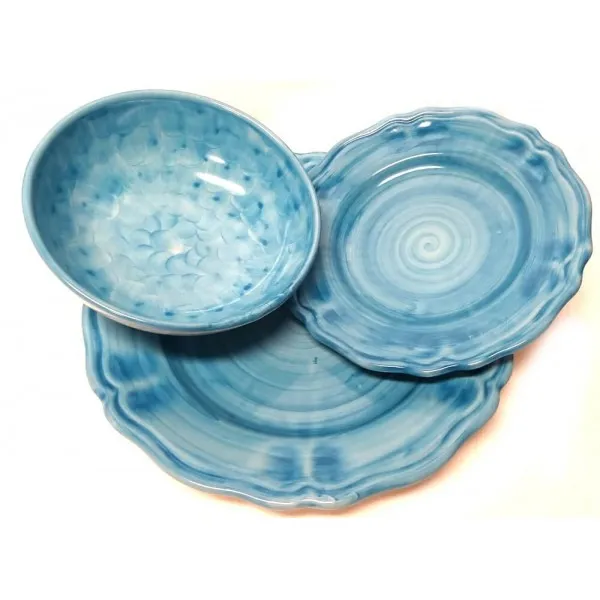 Set di piatti monocolore