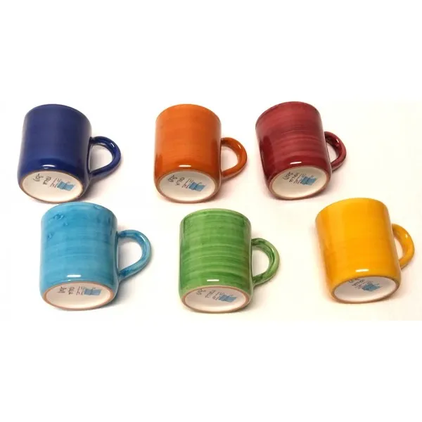 Set 6 Mugs mono color