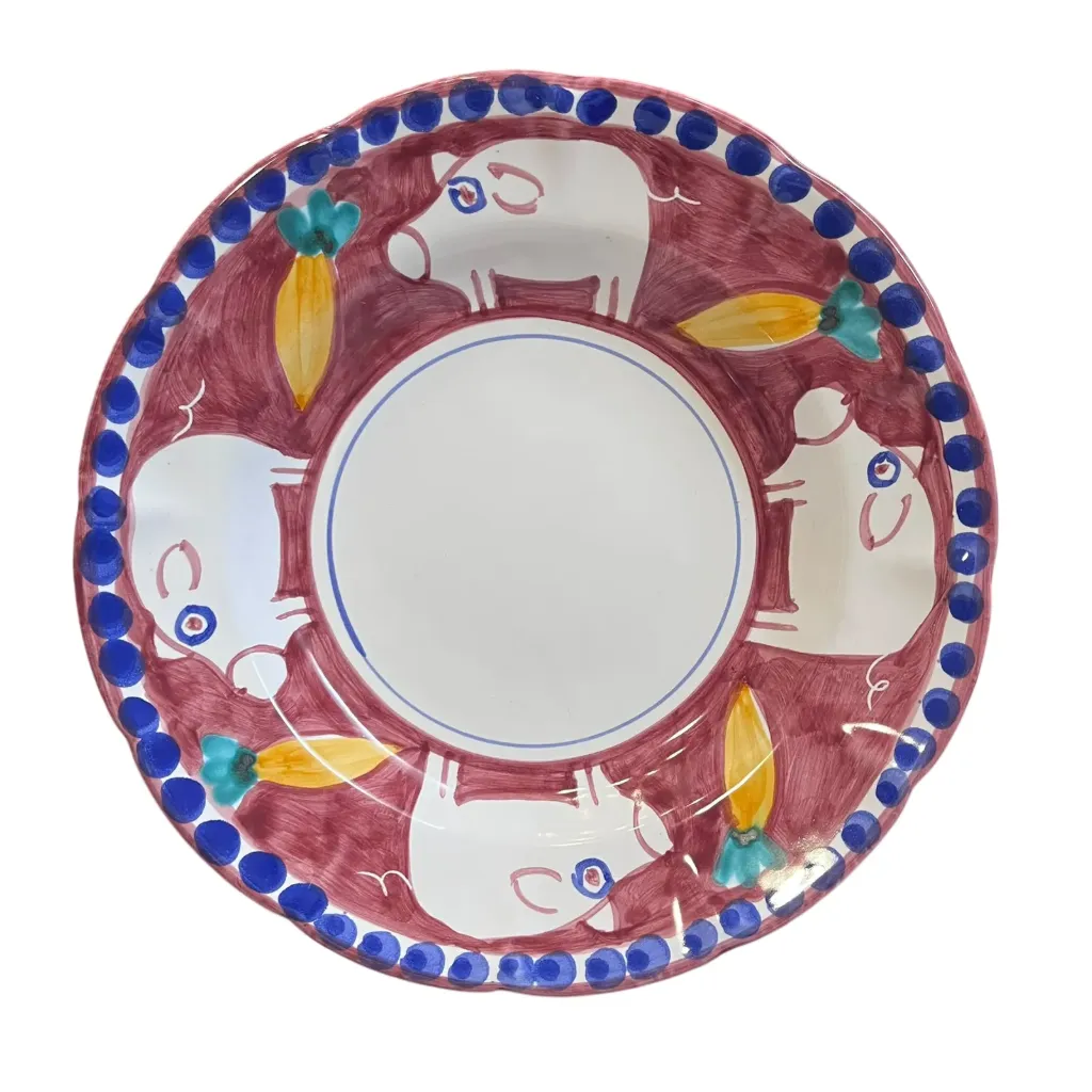 Piatto fondo decoro animaletti