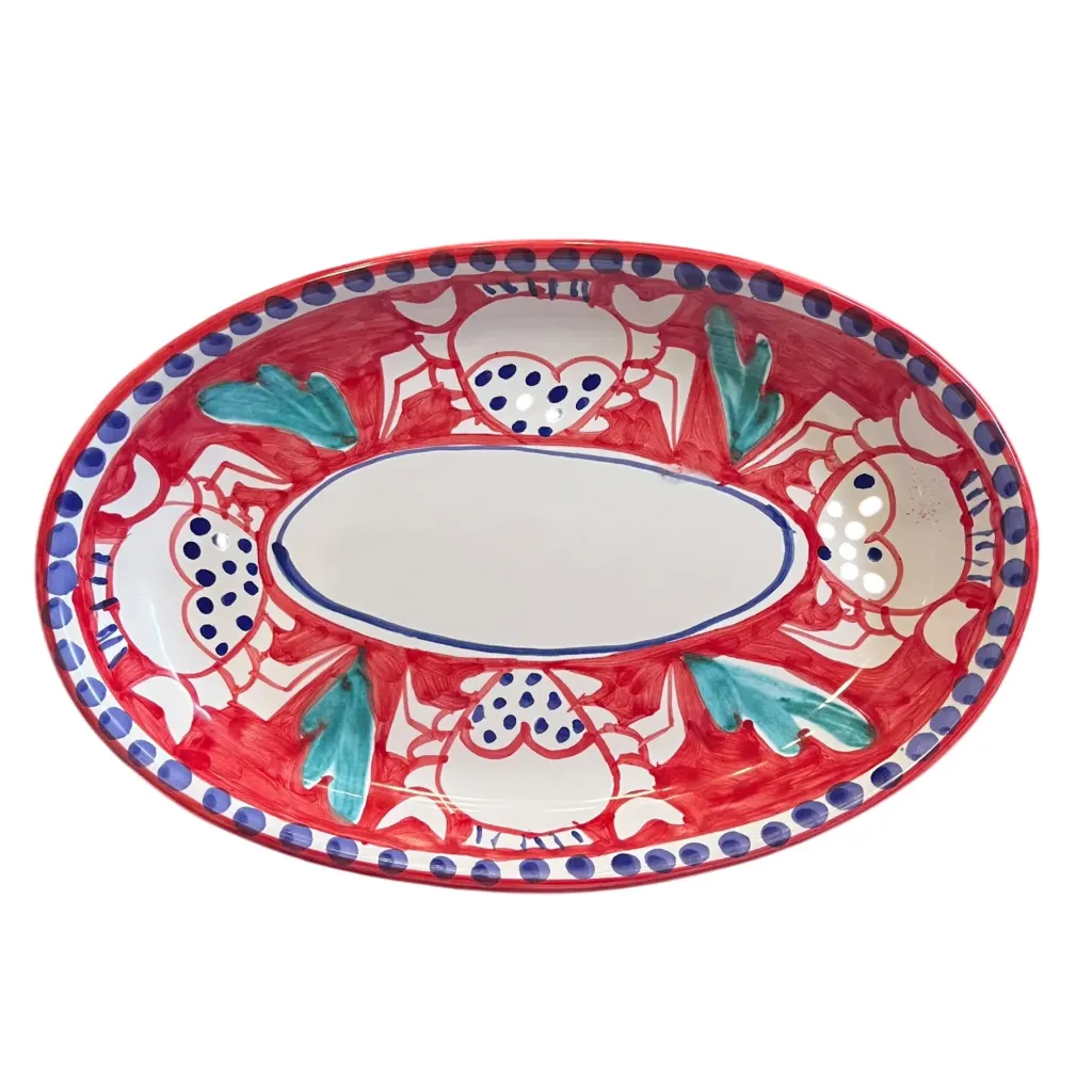 Oval bowl little animals