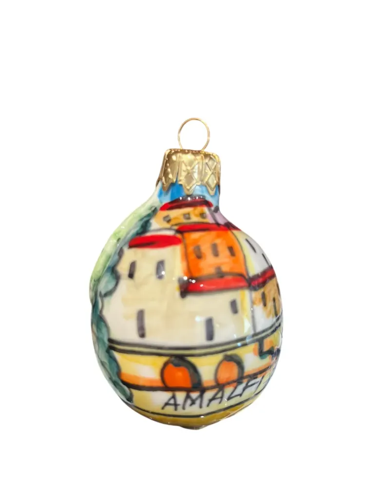 Pallina di Natale piccola limone Amalfi